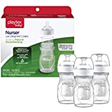 Playtex Baby Nurser Baby Bottles with Disposable Drop-Ins Bottle Liners, 4 Ounce, Pack of 3 Baby Bottles